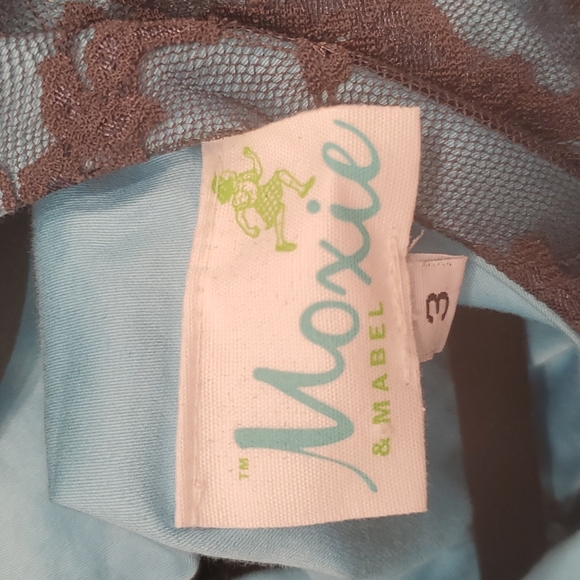 Blue and gray Moxie and Mabel Dress - Picture 4 of 6